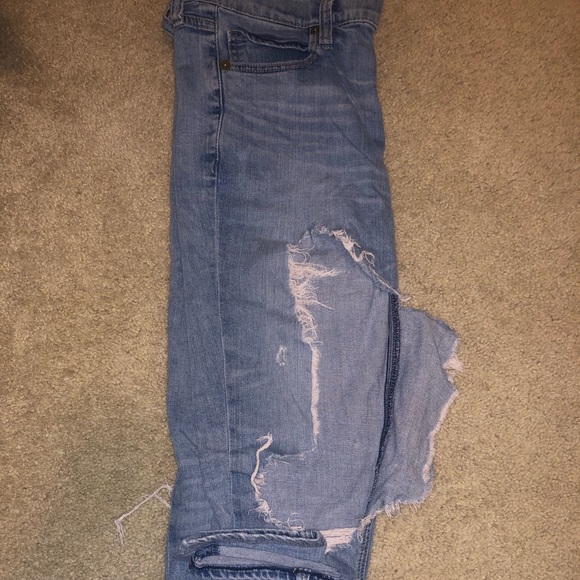 Express Ripped Girlfriend Jeans - Picture 4 of 5